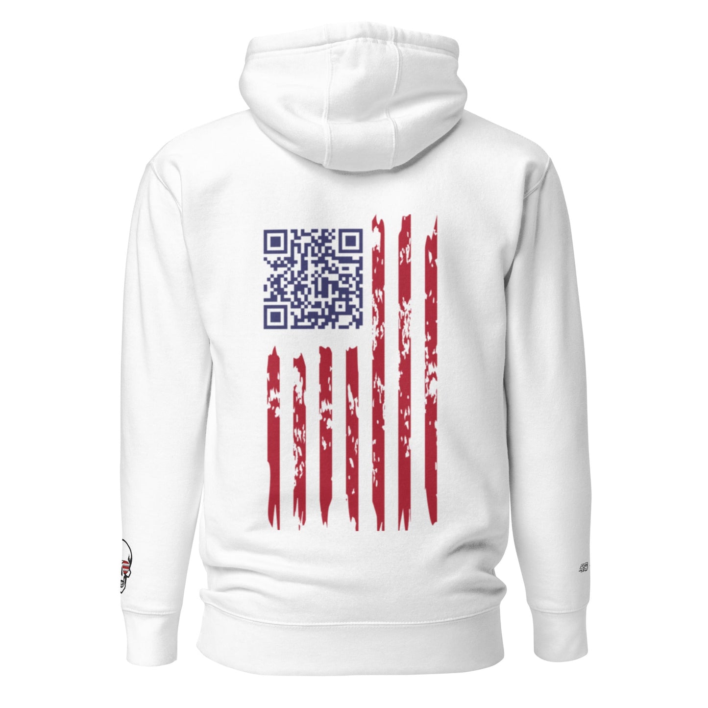 We the People Embroidered + easter-egg QR Code - Trump Dance - Unisex comfy Hoodie