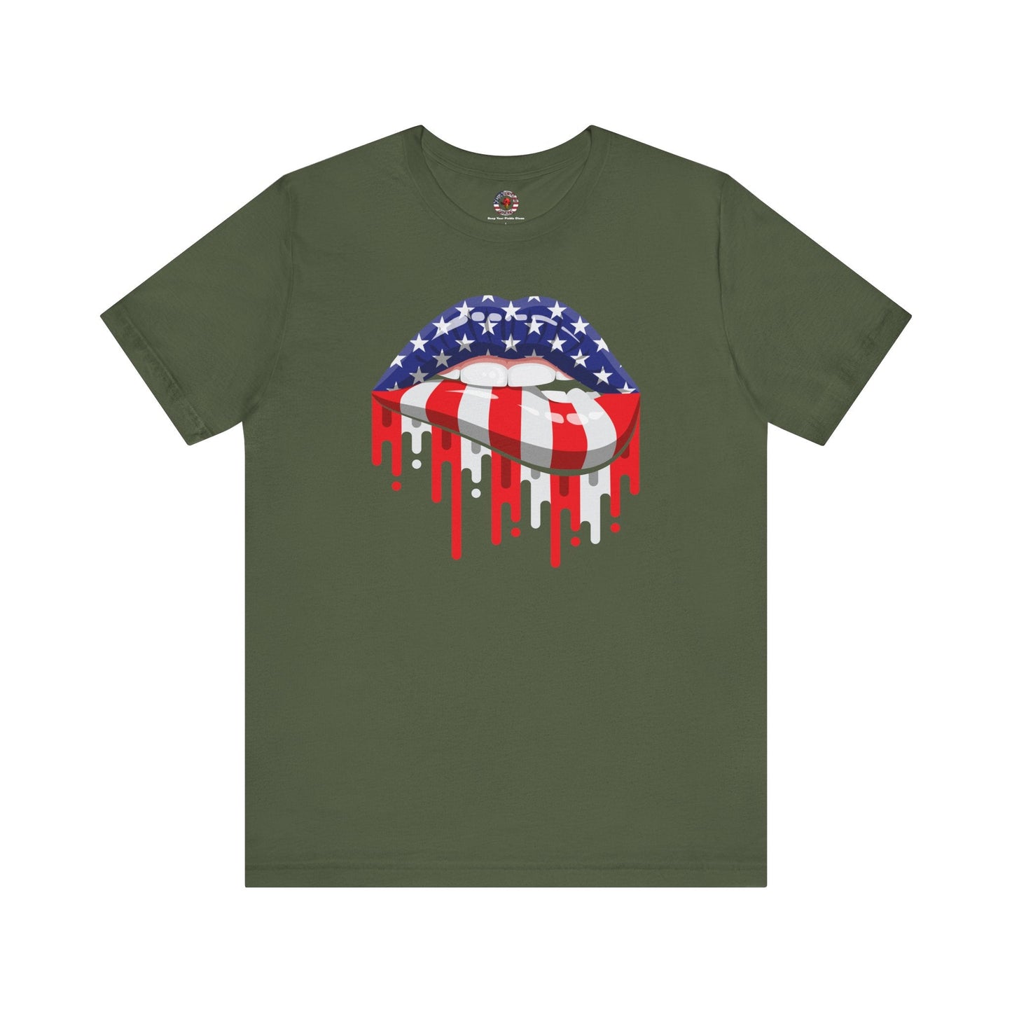 American Flag Lips T-Shirt