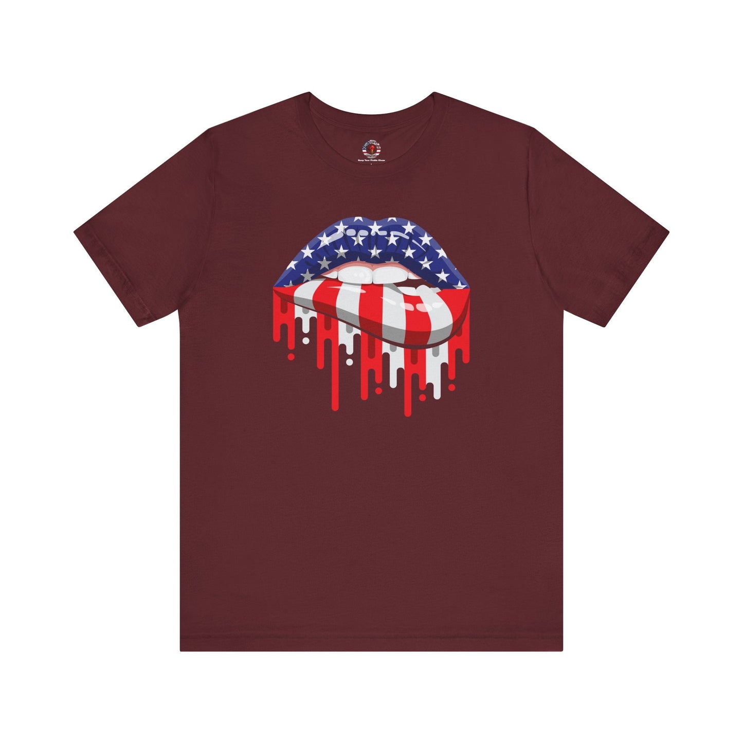 American Flag Lips T-Shirt