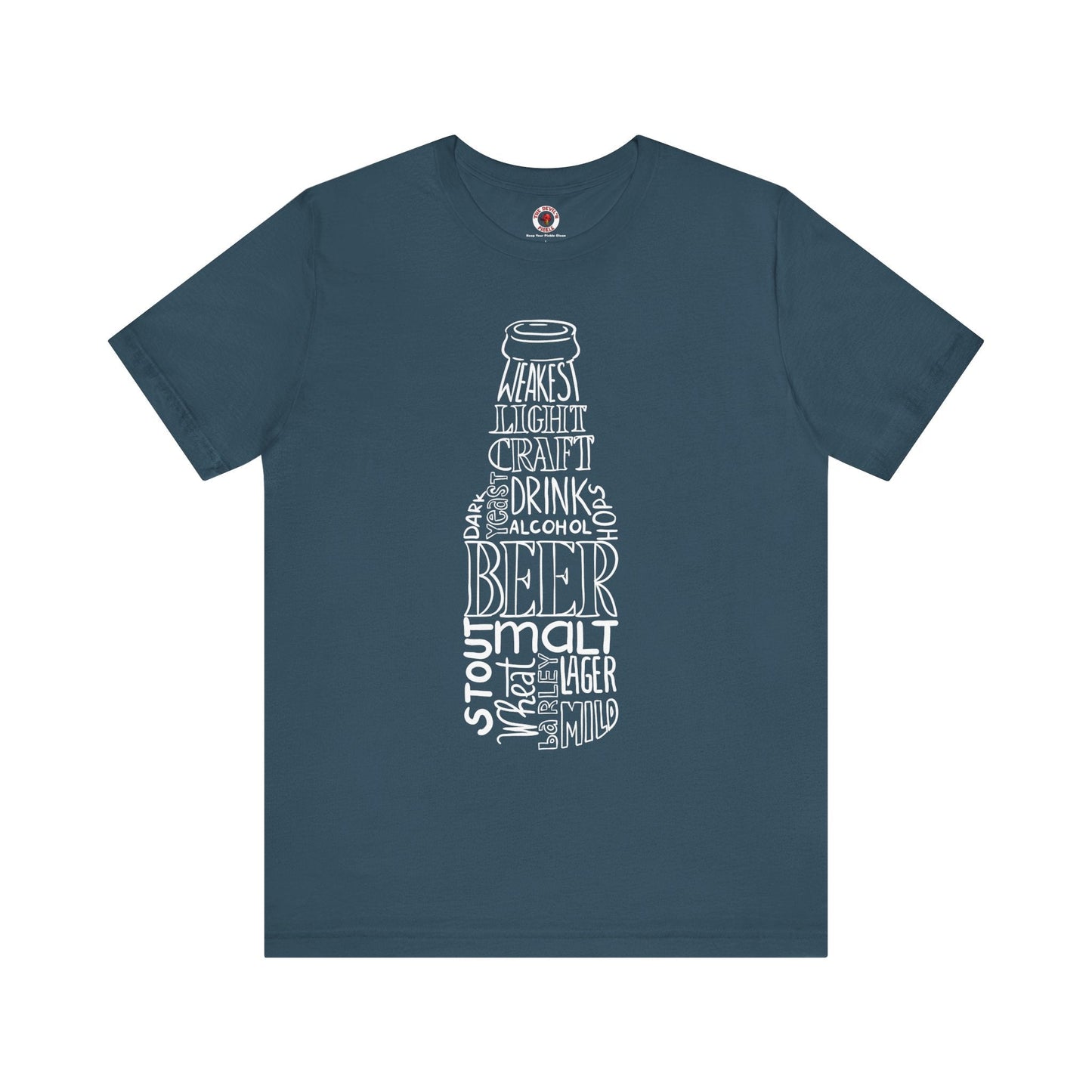 Beer Bottle of Words T-Shirt