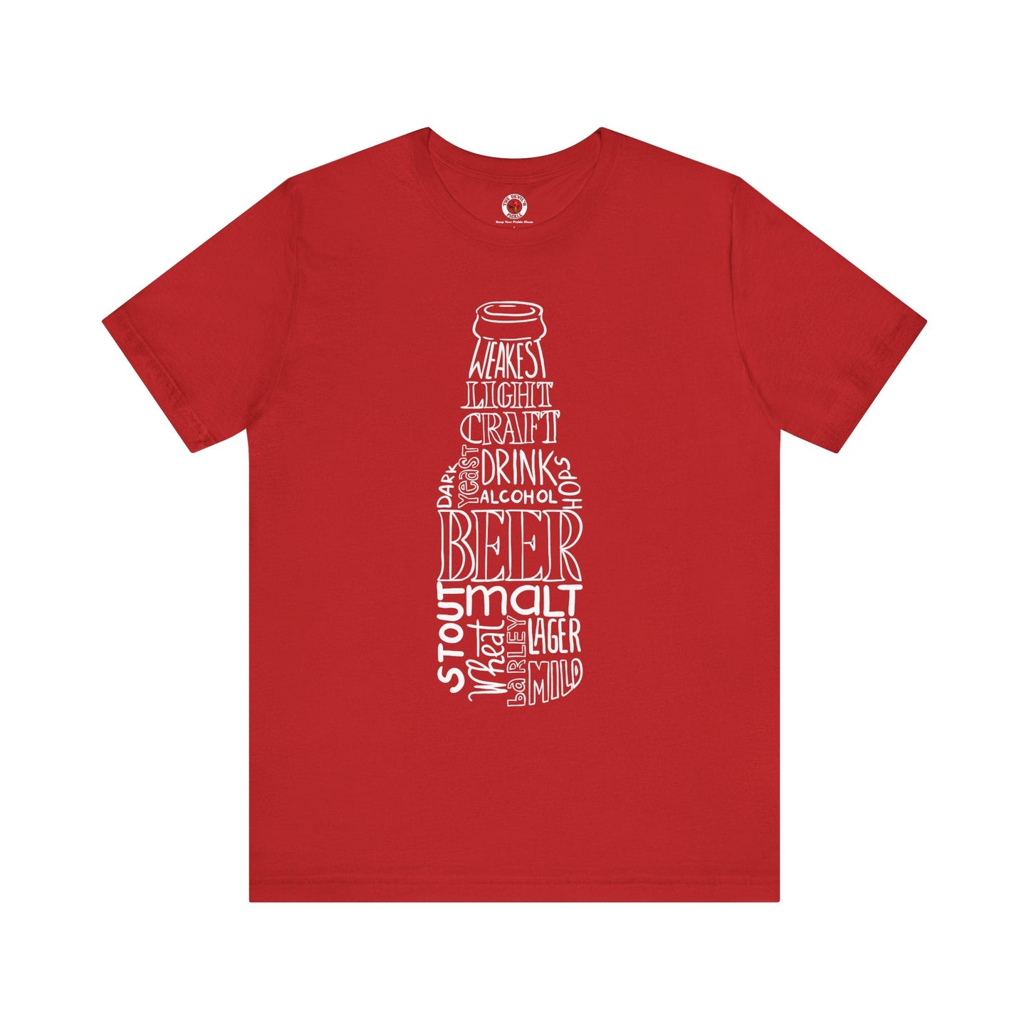 Beer Bottle of Words T-Shirt