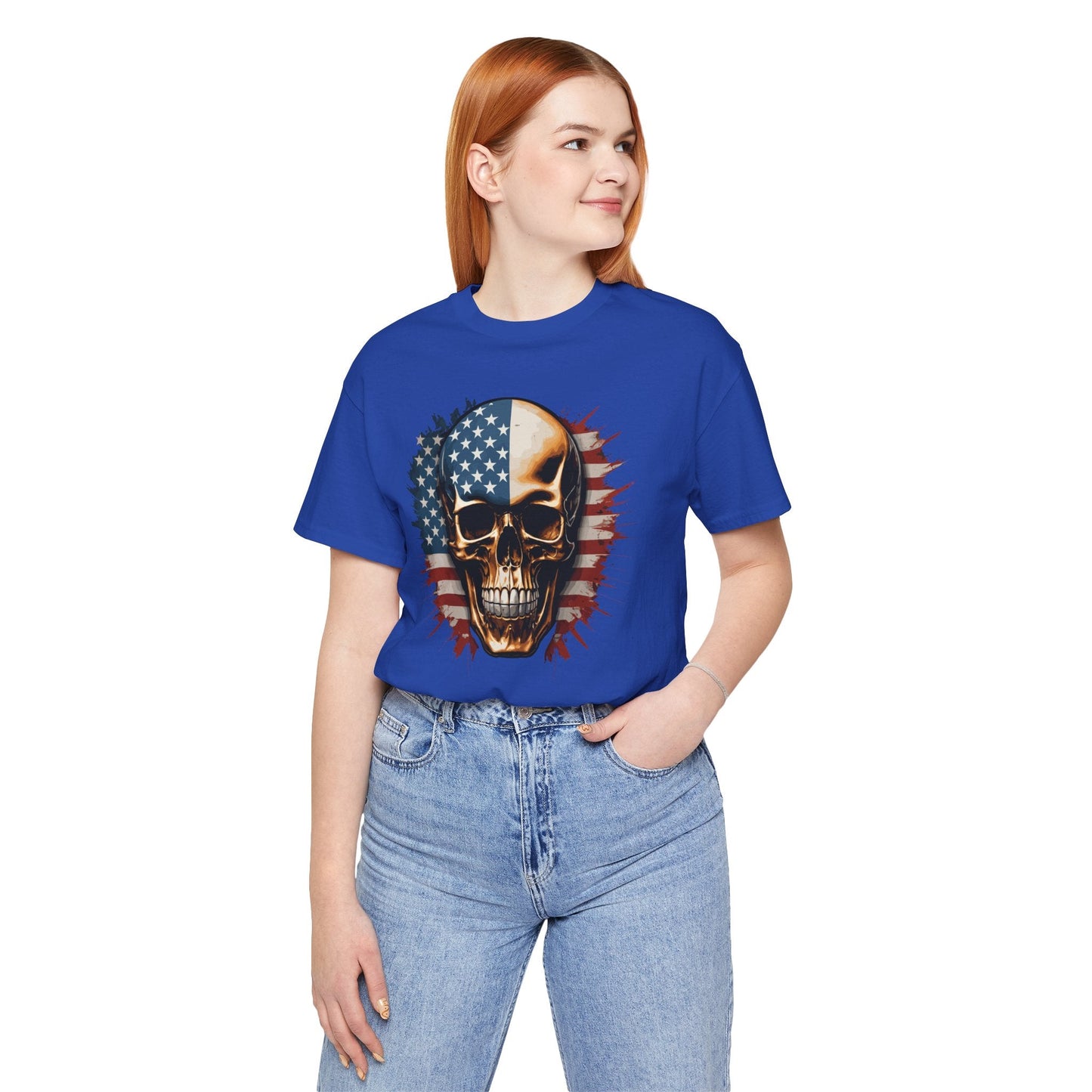 American Flag Skull T-Shirt