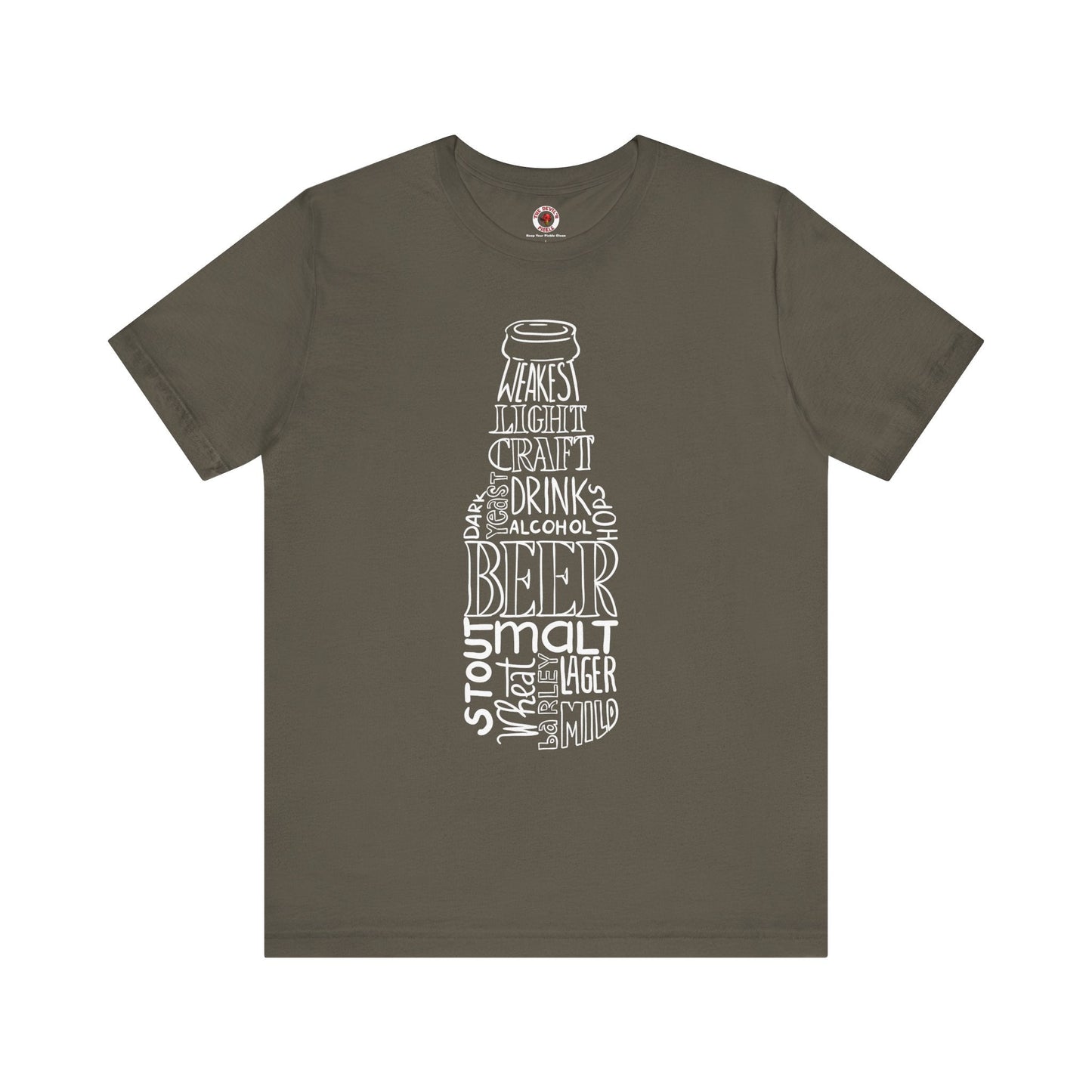 Beer Bottle of Words T-Shirt