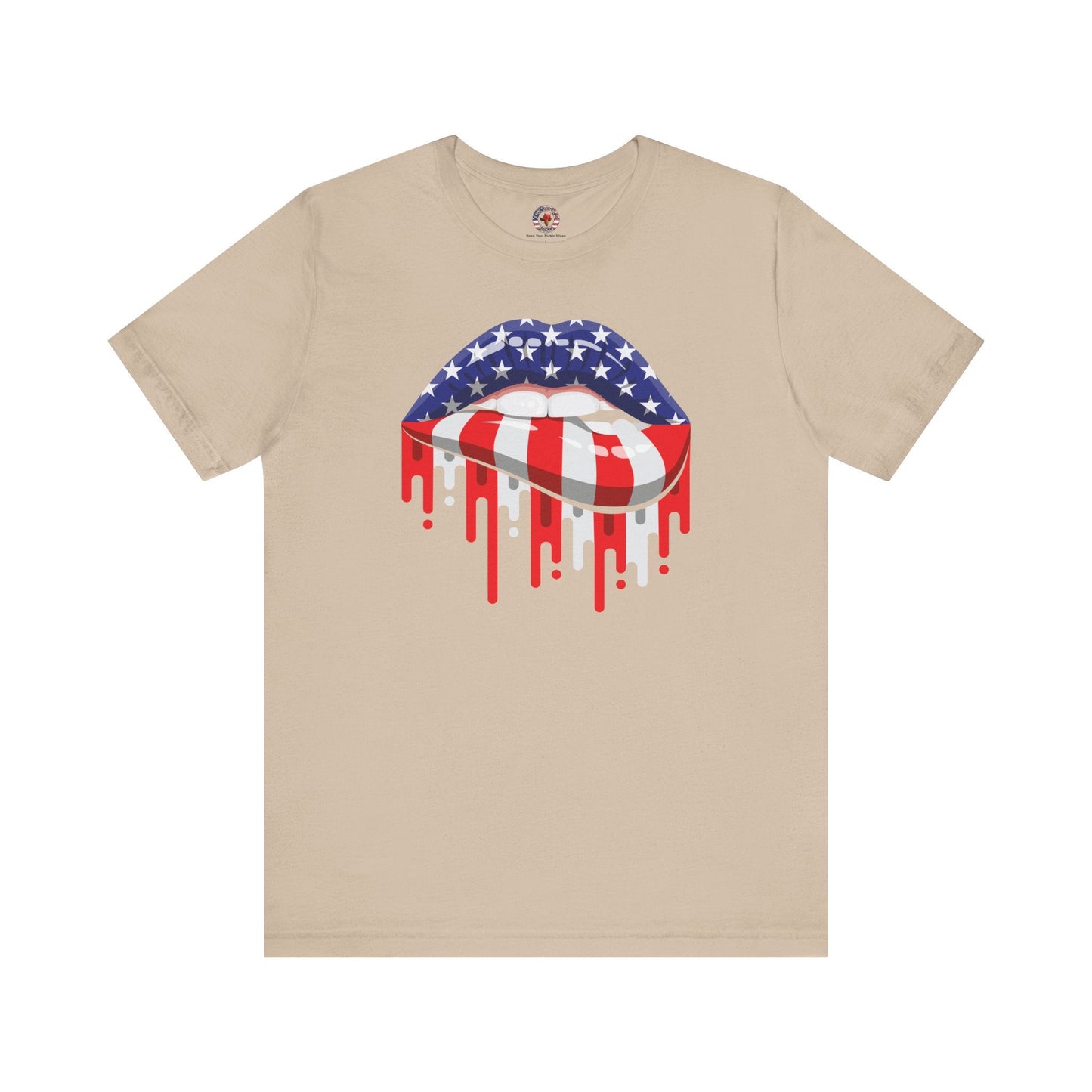 American Flag Lips T-Shirt