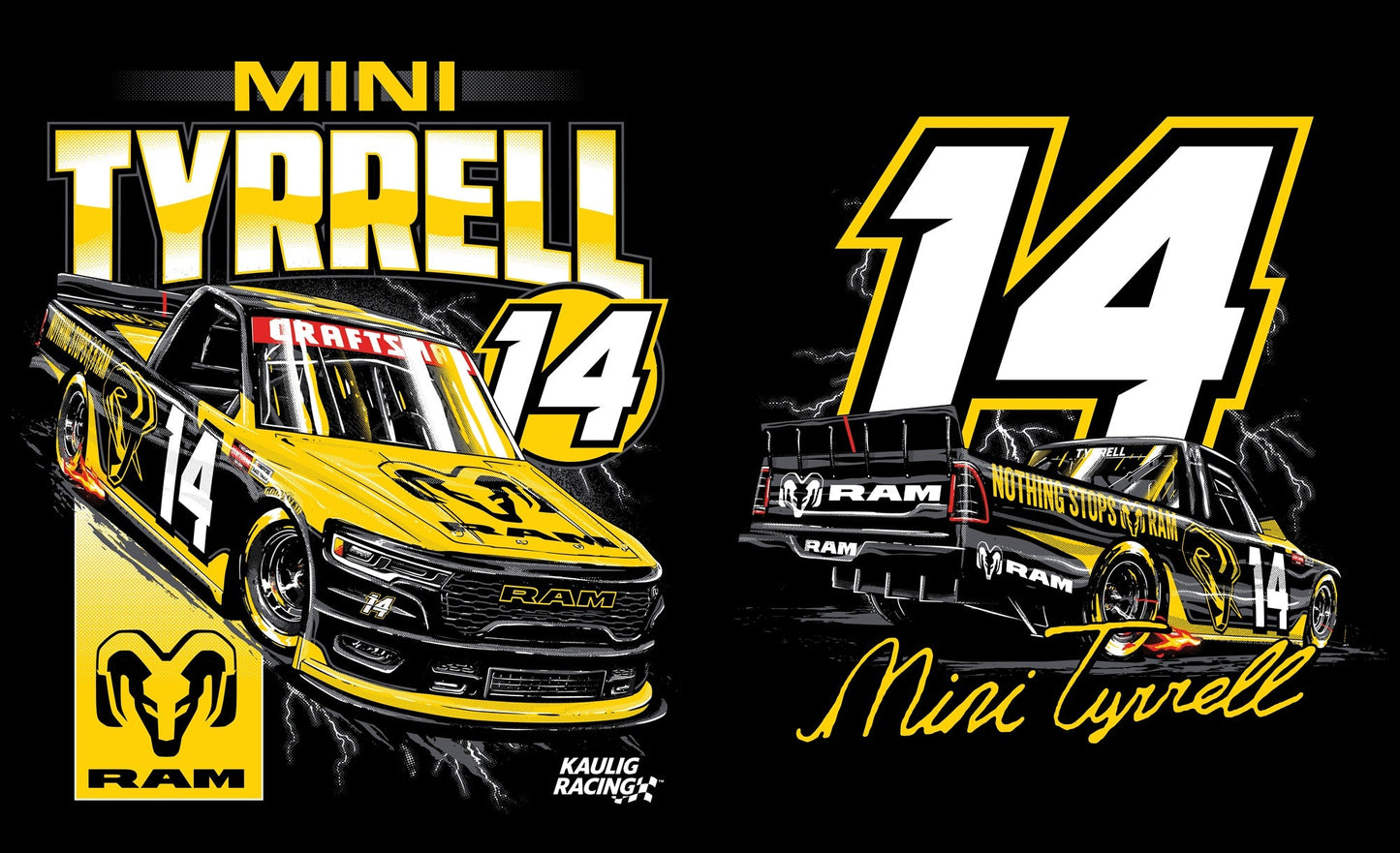 Kaulig x Ram Mini Tyrell Black Shirt