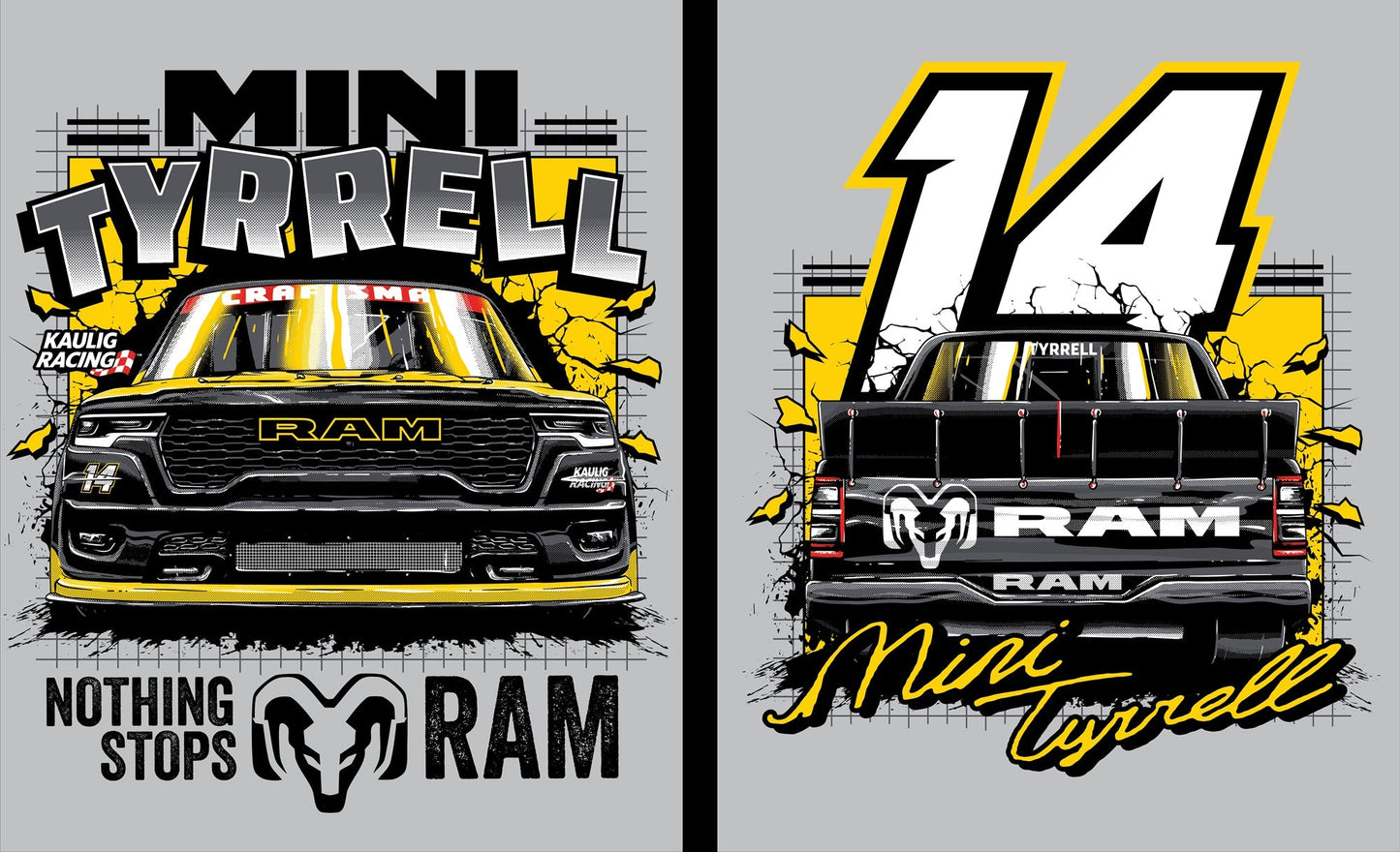 Kaulig x Ram Mini Tyrell Grey Shirt