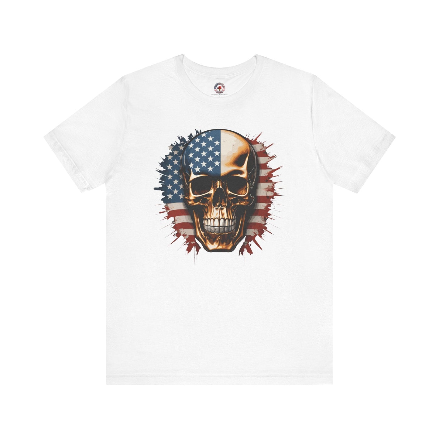 American Flag Skull T-Shirt