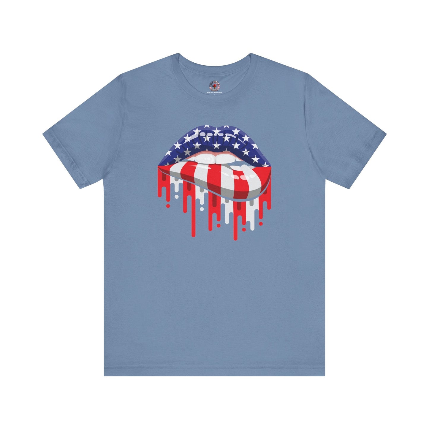 American Flag Lips T-Shirt
