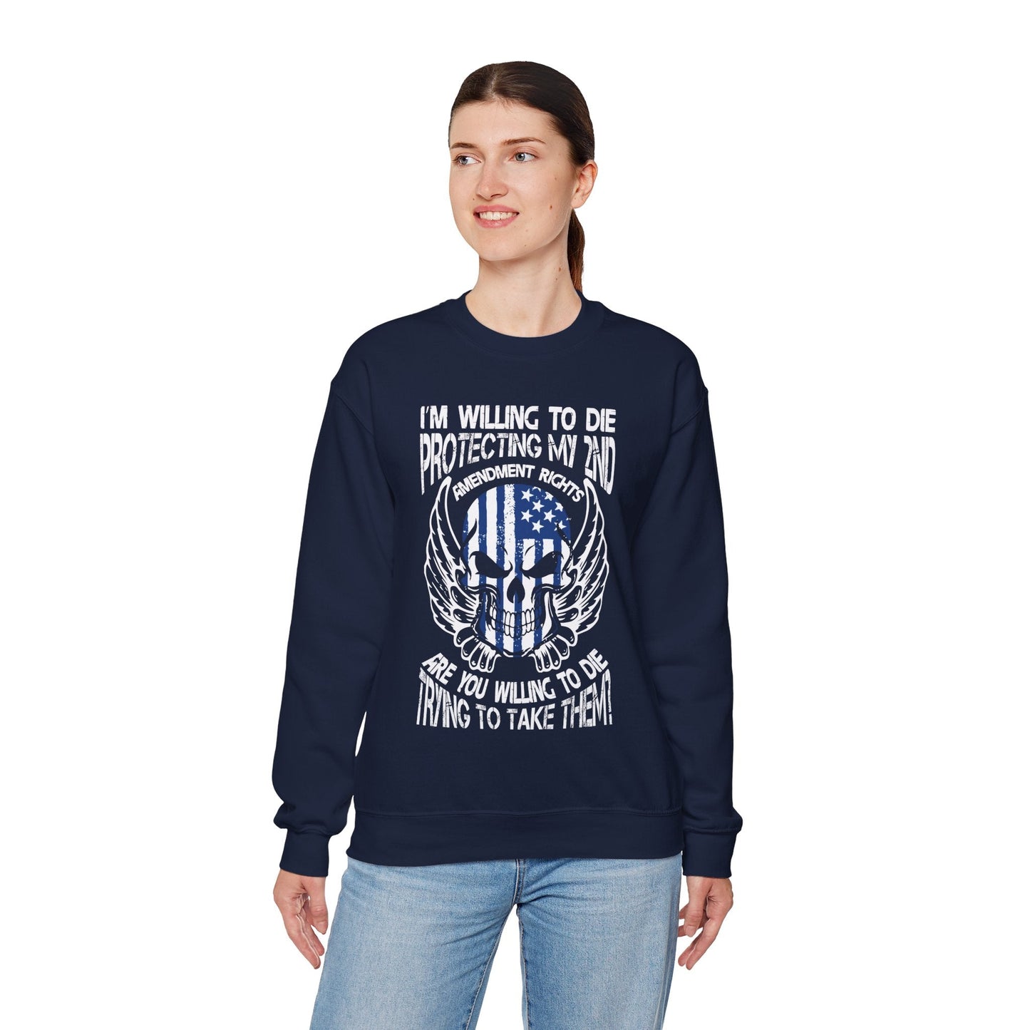 Protecting My 2nd Amendment Rights Crewneck Sweatshirt