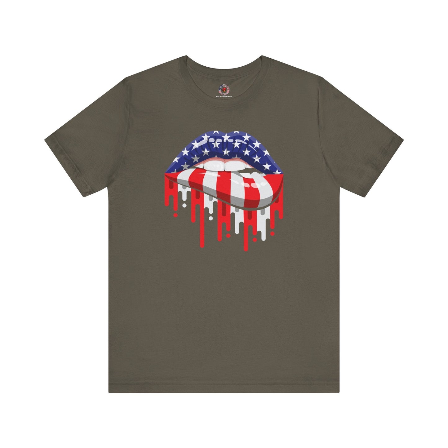 American Flag Lips T-Shirt
