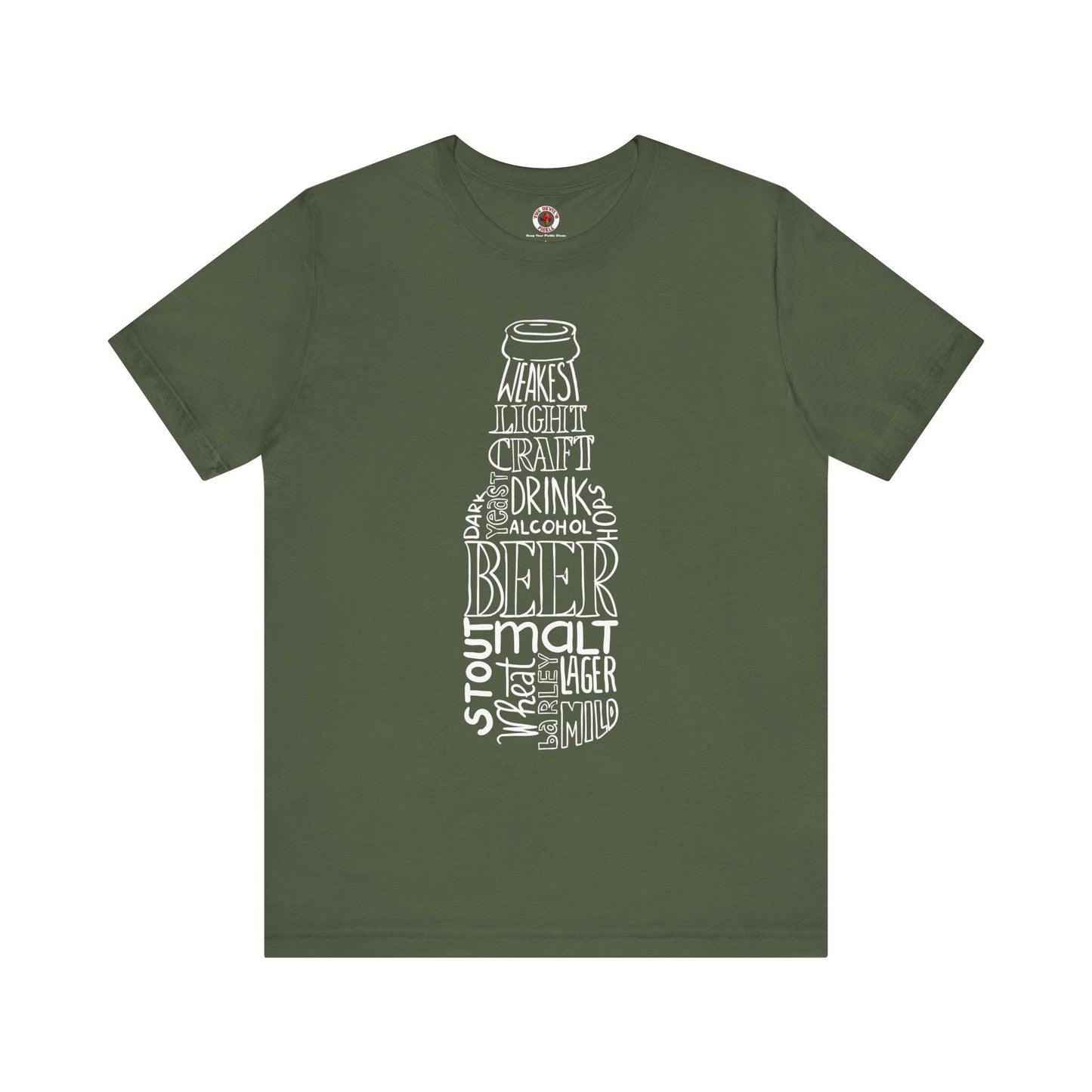 Beer Bottle of Words T-Shirt