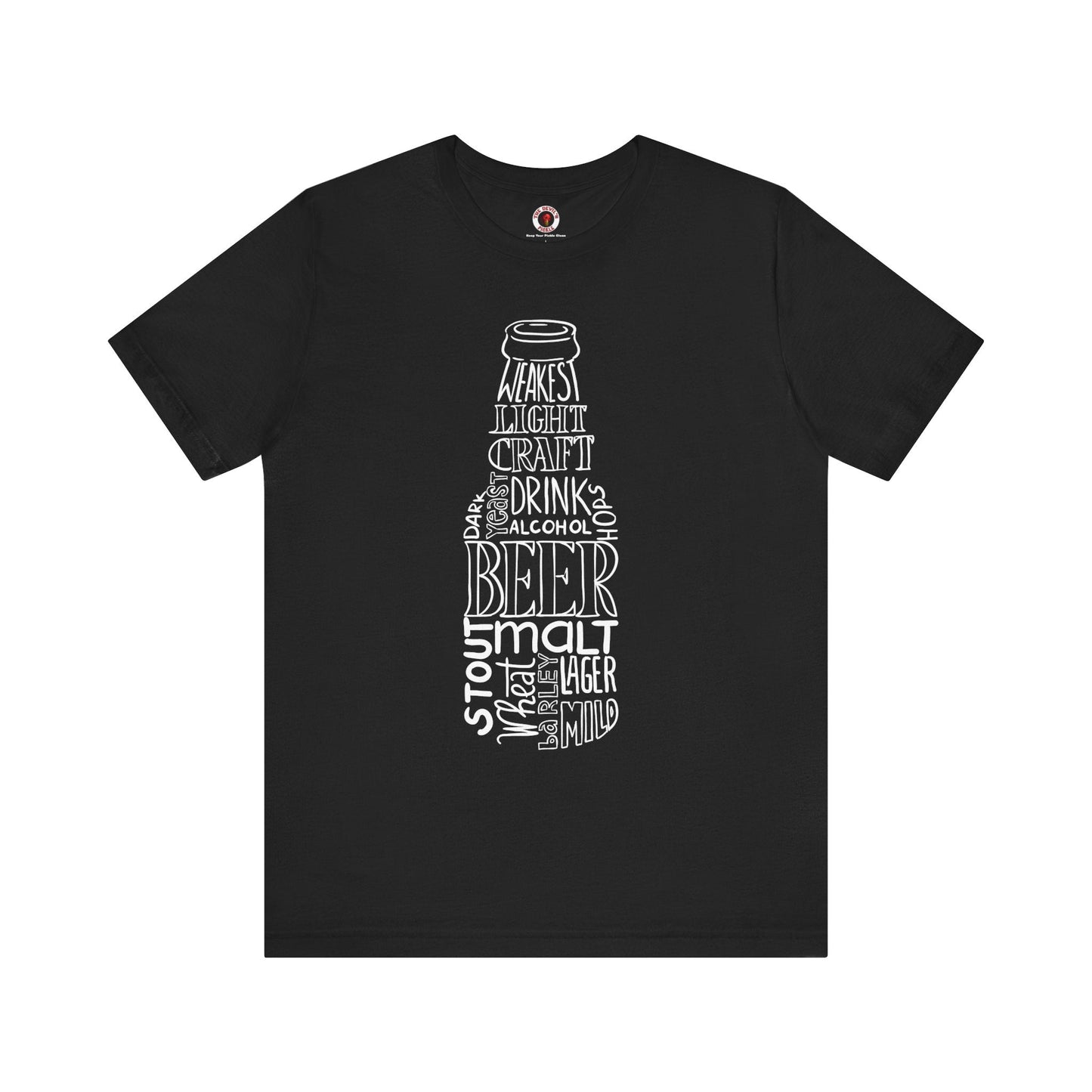 Beer Bottle of Words T-Shirt