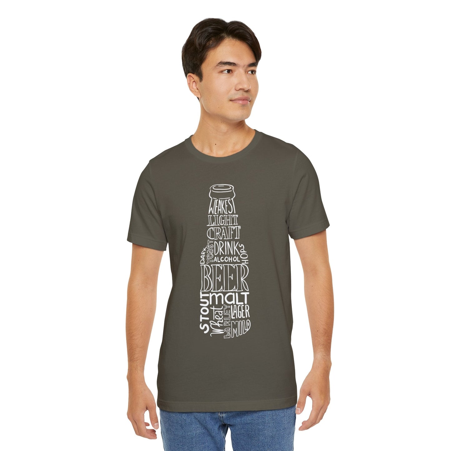 Beer Bottle of Words T-Shirt