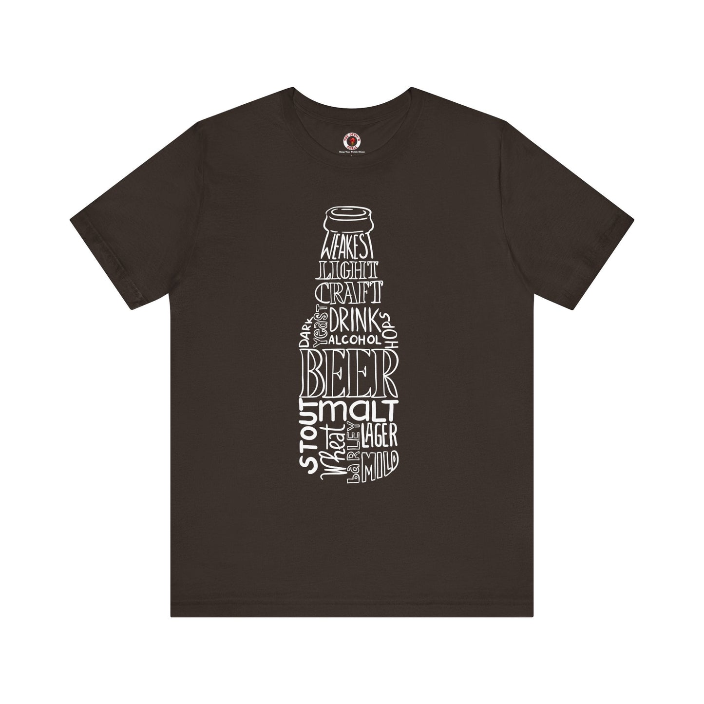Beer Bottle of Words T-Shirt