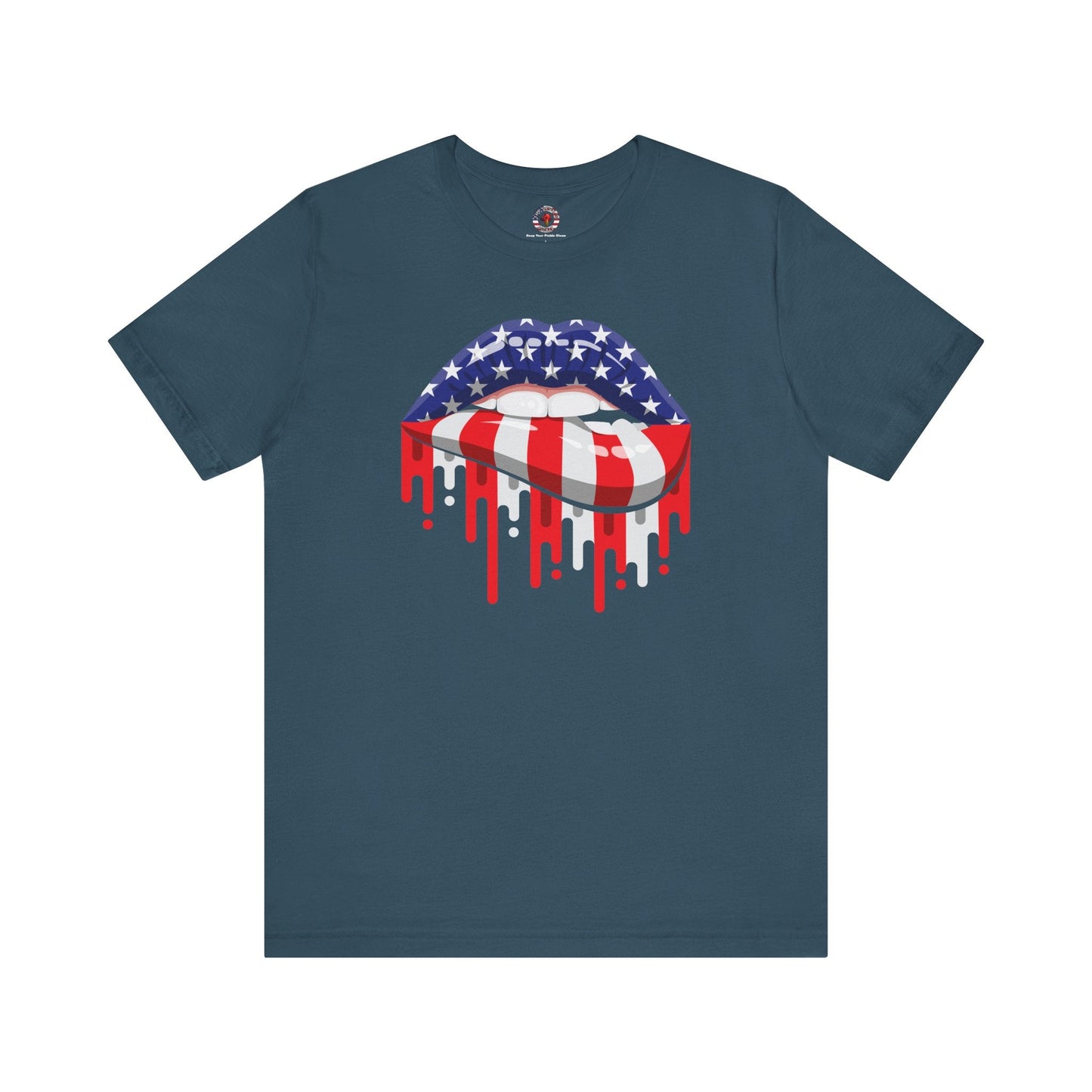 American Flag Lips T-Shirt