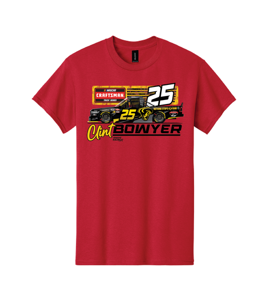 Kaulig Racing x Ram - #25 Clint Bowyer T-Shirt (Preorder Wave 2)