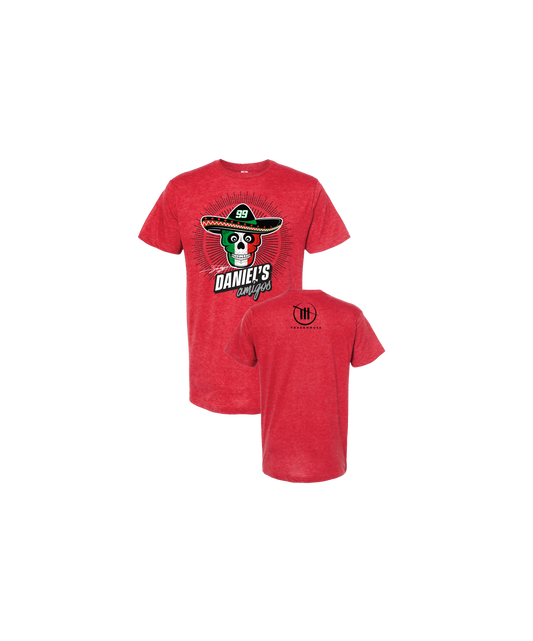 Daniel's Amigos Youth Sugar Skull Red T-Shirt