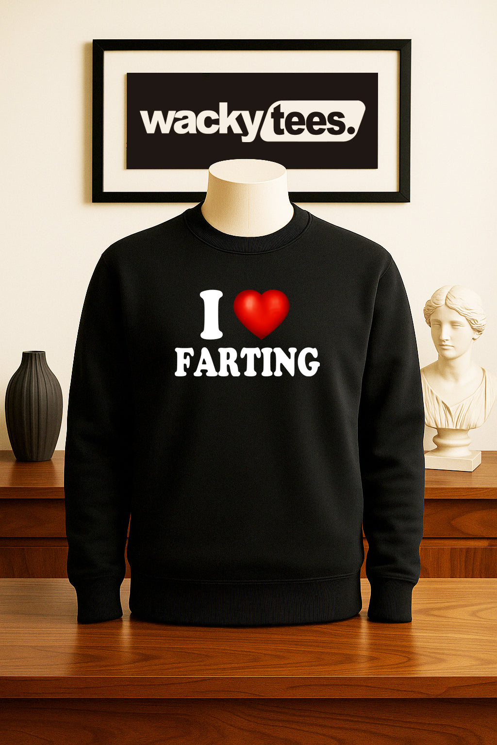 I Love Farting I Heart Funny Adult Humor Graphic Tee Shirt
