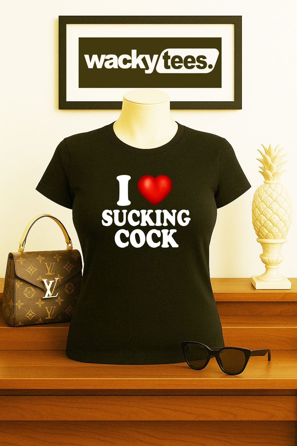 I Love Sucking Cock I Heart Funny Adult Humor Graphic Tee Shirt
