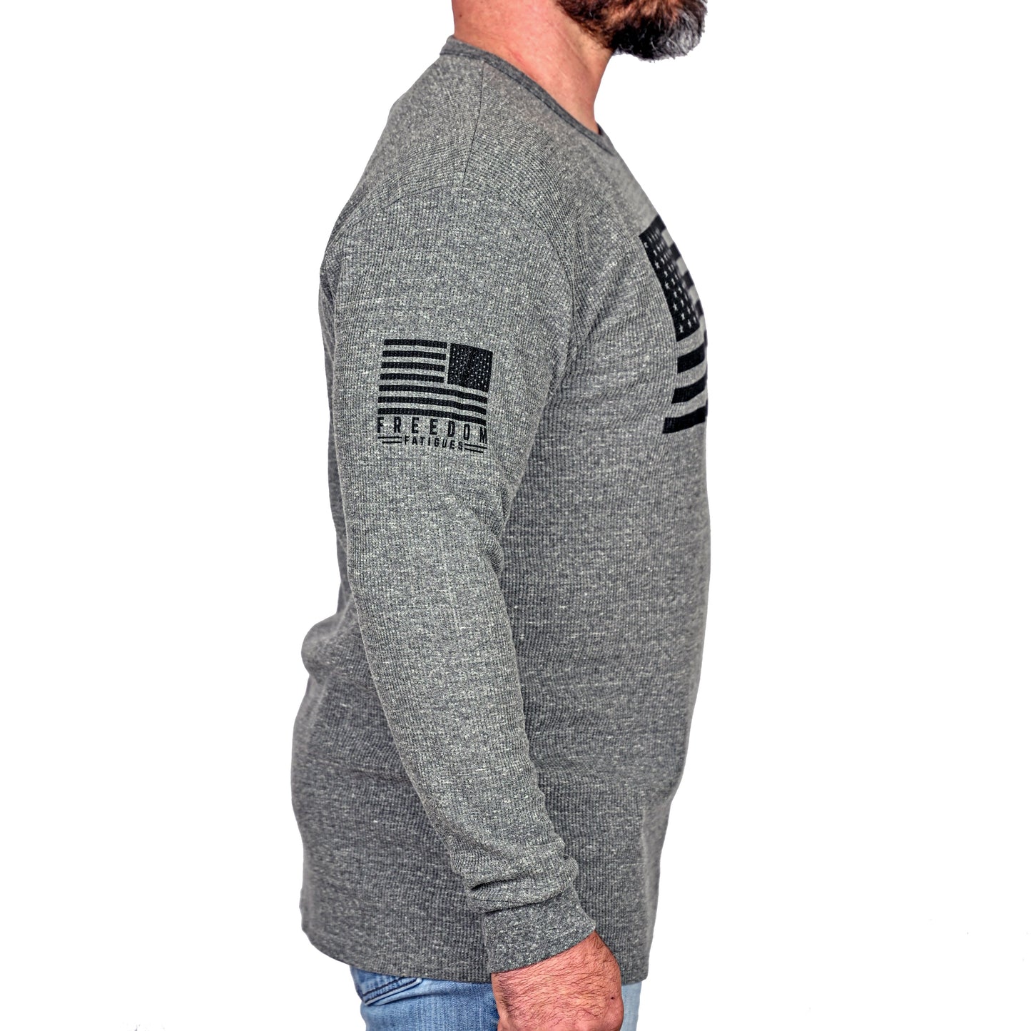 Men's American Flag Long Sleeve Patriotic Thermal