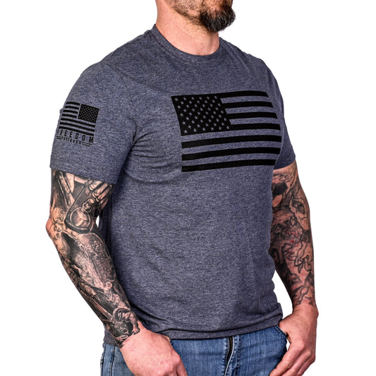 Men's Classic American Flag Patriotic T-Shirt