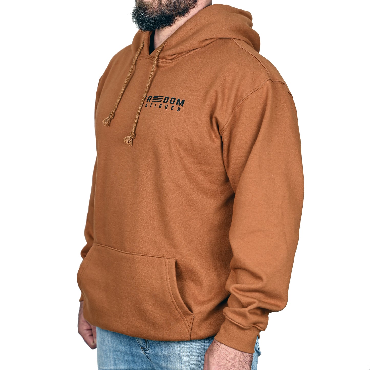 Men's Heavyweight Oversized American Flag Patriotic Hoodie