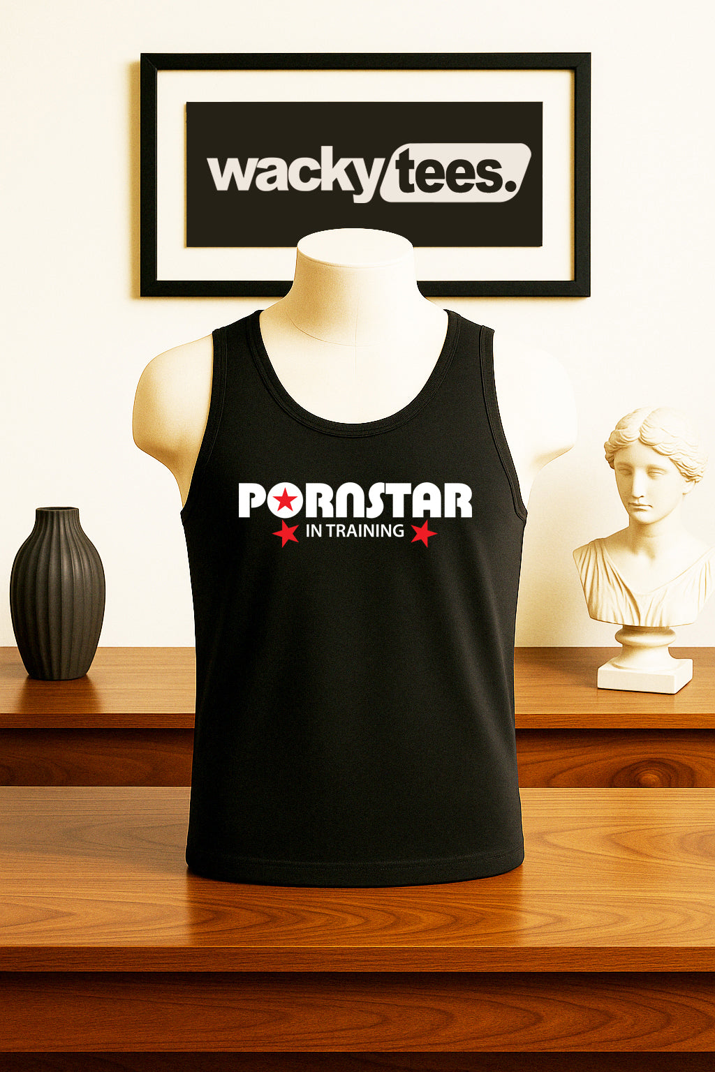 Pornstar In Training Funny Adult Humor Graphic Tee Shirt