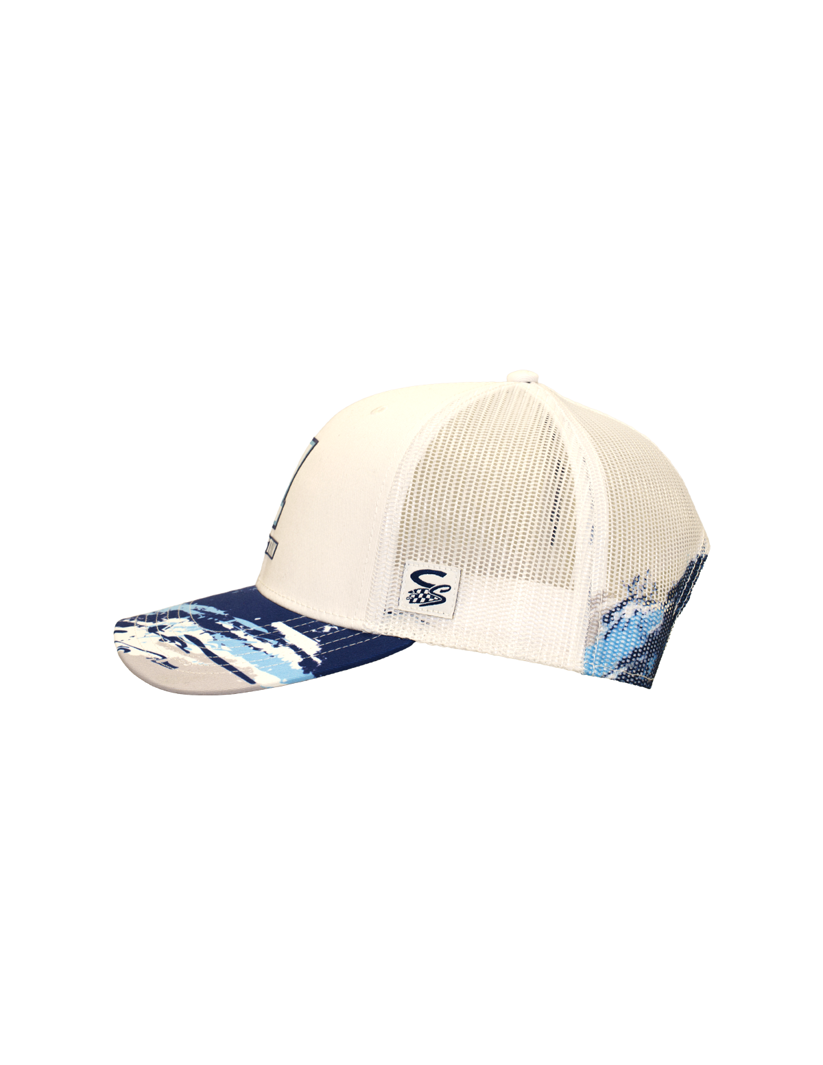 Ross Chastain #1 White Splash Snapback Hat