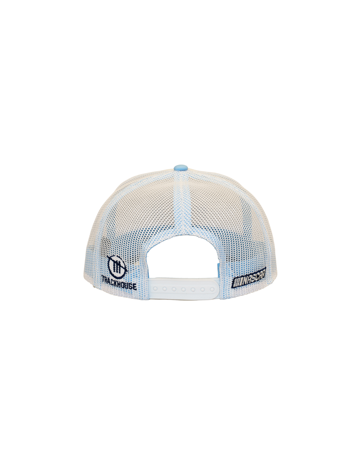 Ross Chastain #1 Busch Light White/Blue Mesh Snapback Hat