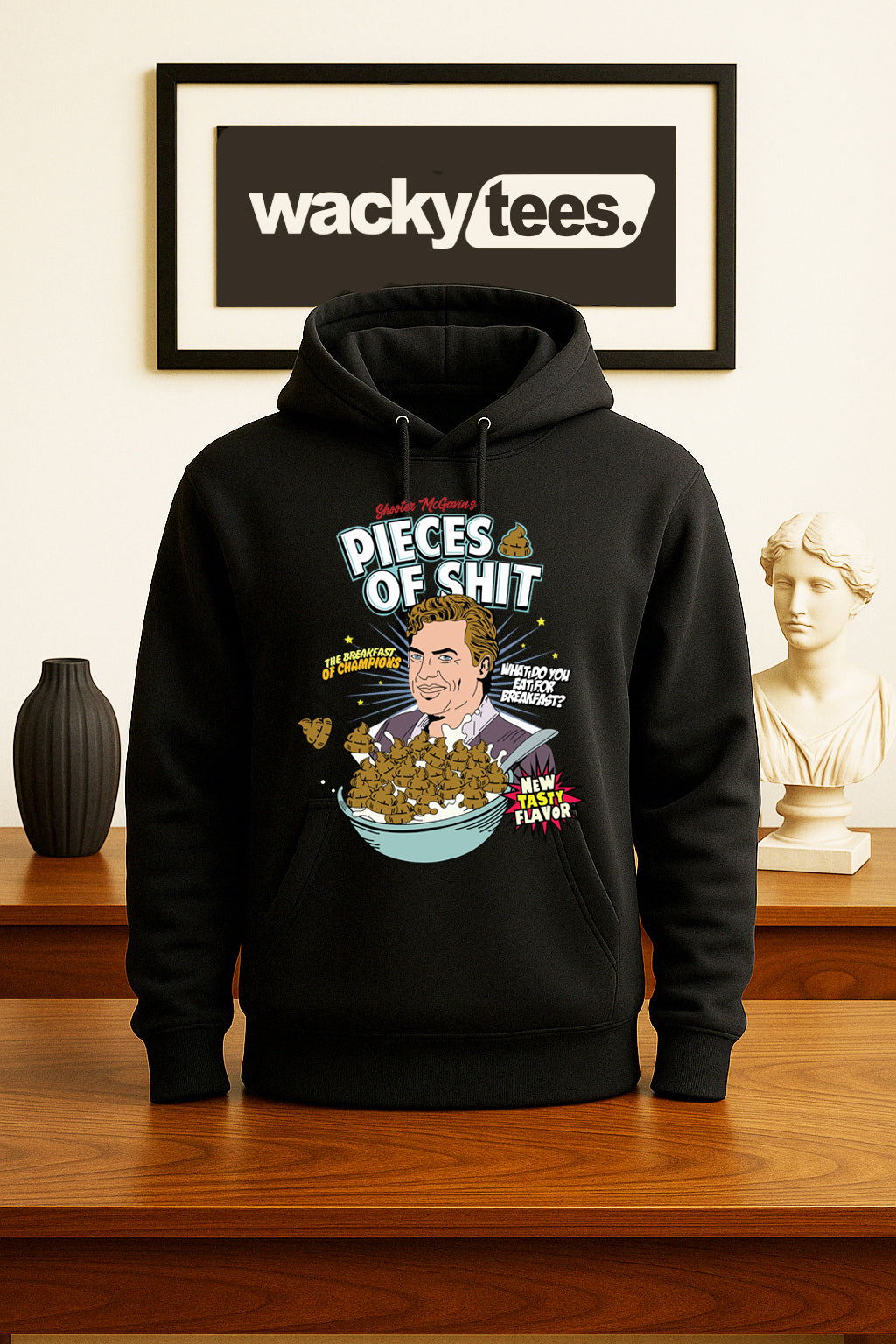 Shooter McGavin Pieces of Shit Happy Gilmore Funny Graphic Tee Shirt