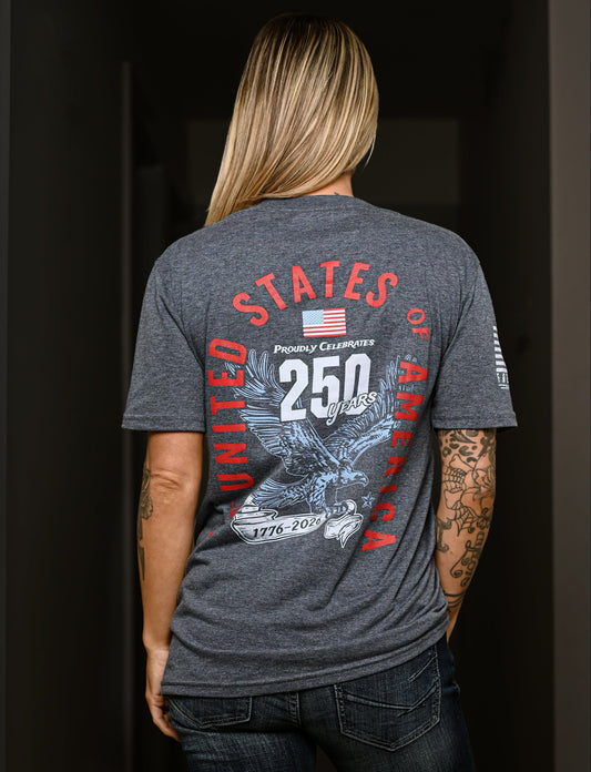 Women's 250th Anniversary Patriotic Boyfriend Fit T-Shirt