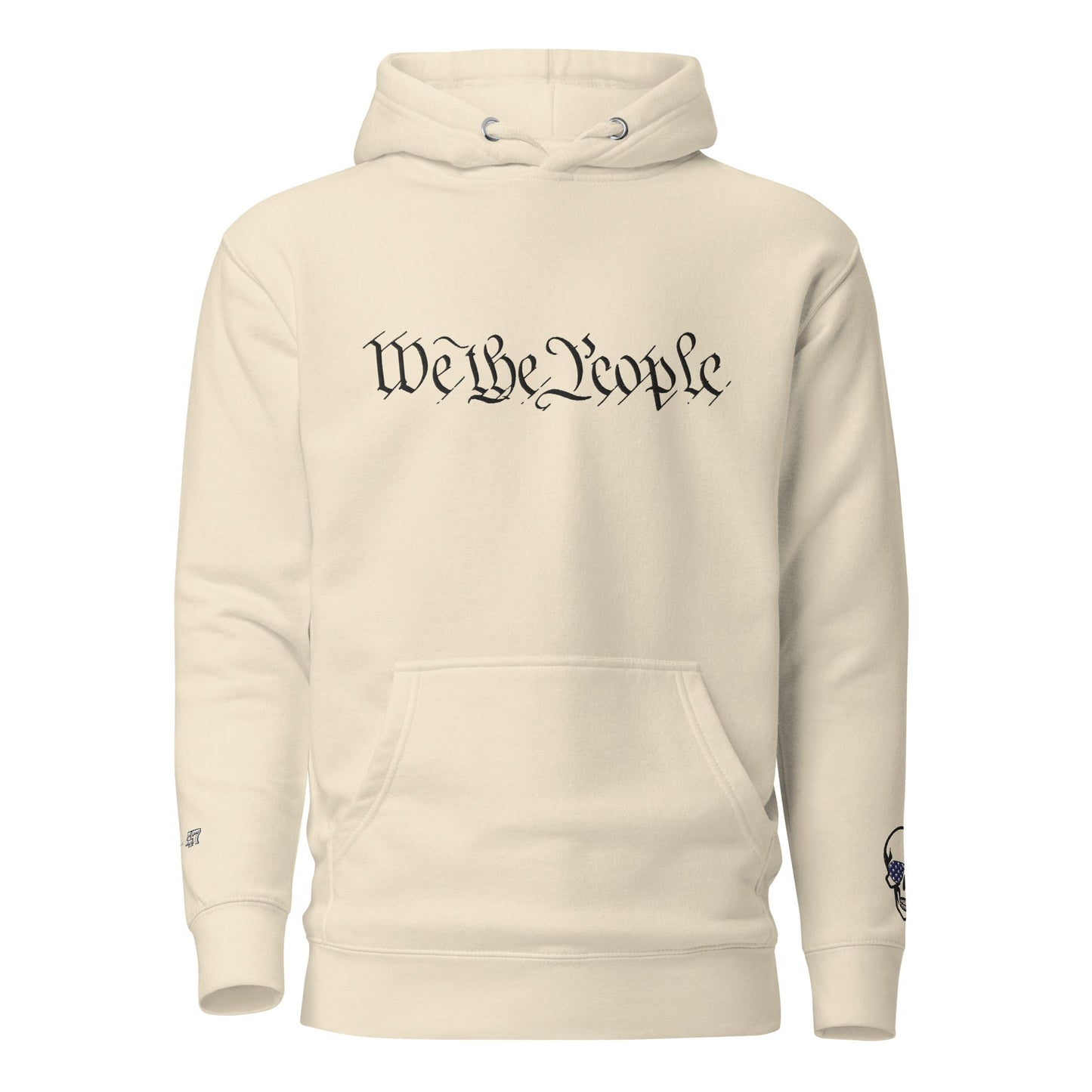 We the People Embroidered + easter-egg QR Code - Trump Dance - Unisex comfy Hoodie