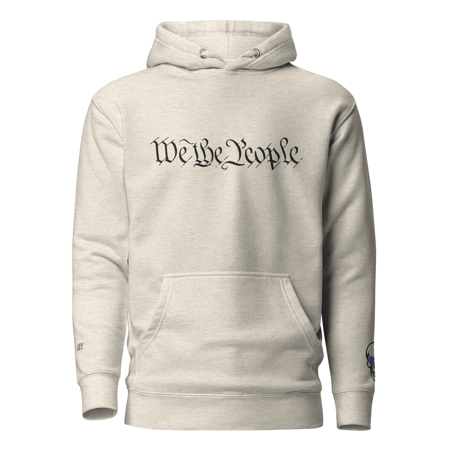 We the People Embroidered + easter-egg QR Code - Trump Dance - Unisex comfy Hoodie