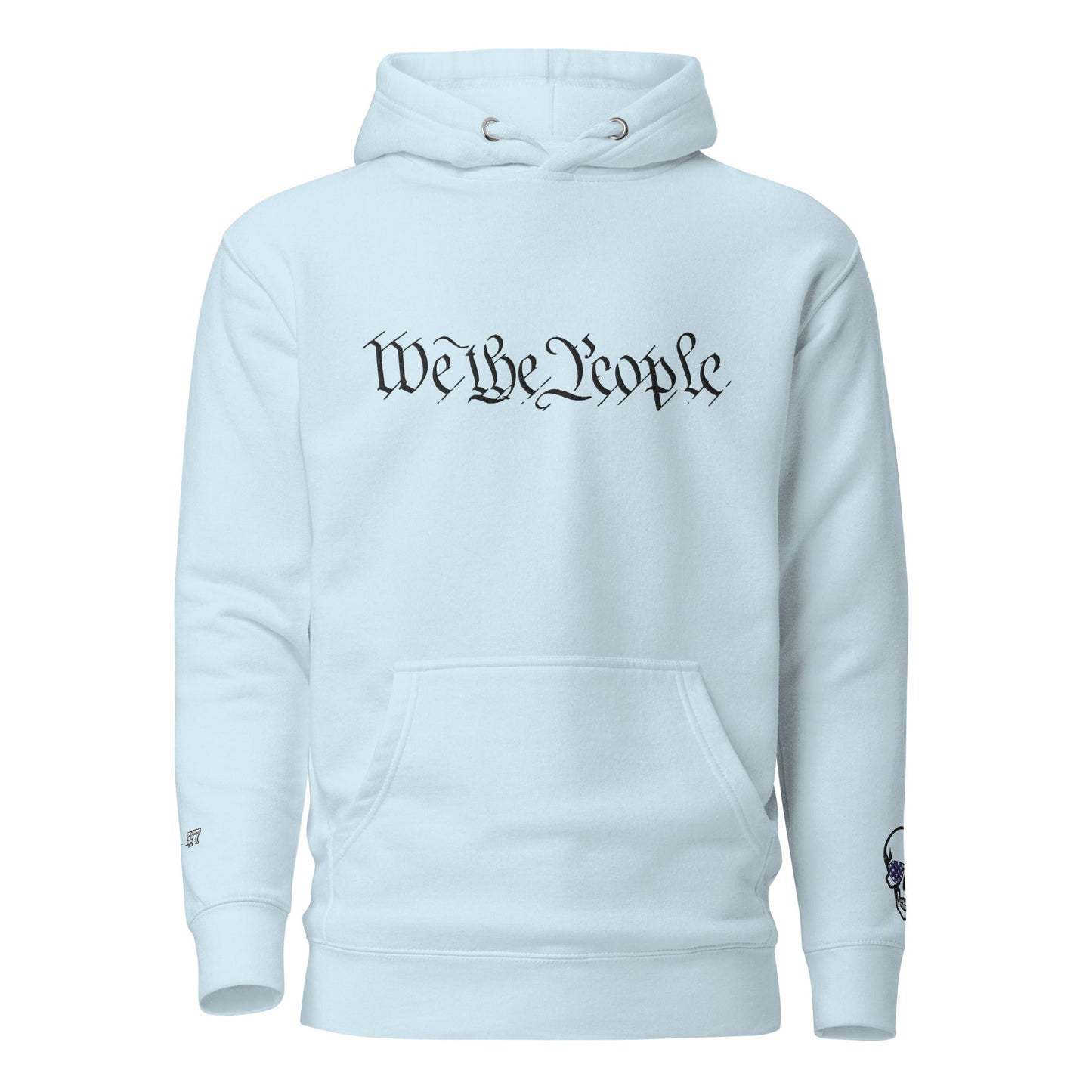 We the People Embroidered + easter-egg QR Code - Trump Dance - Unisex comfy Hoodie