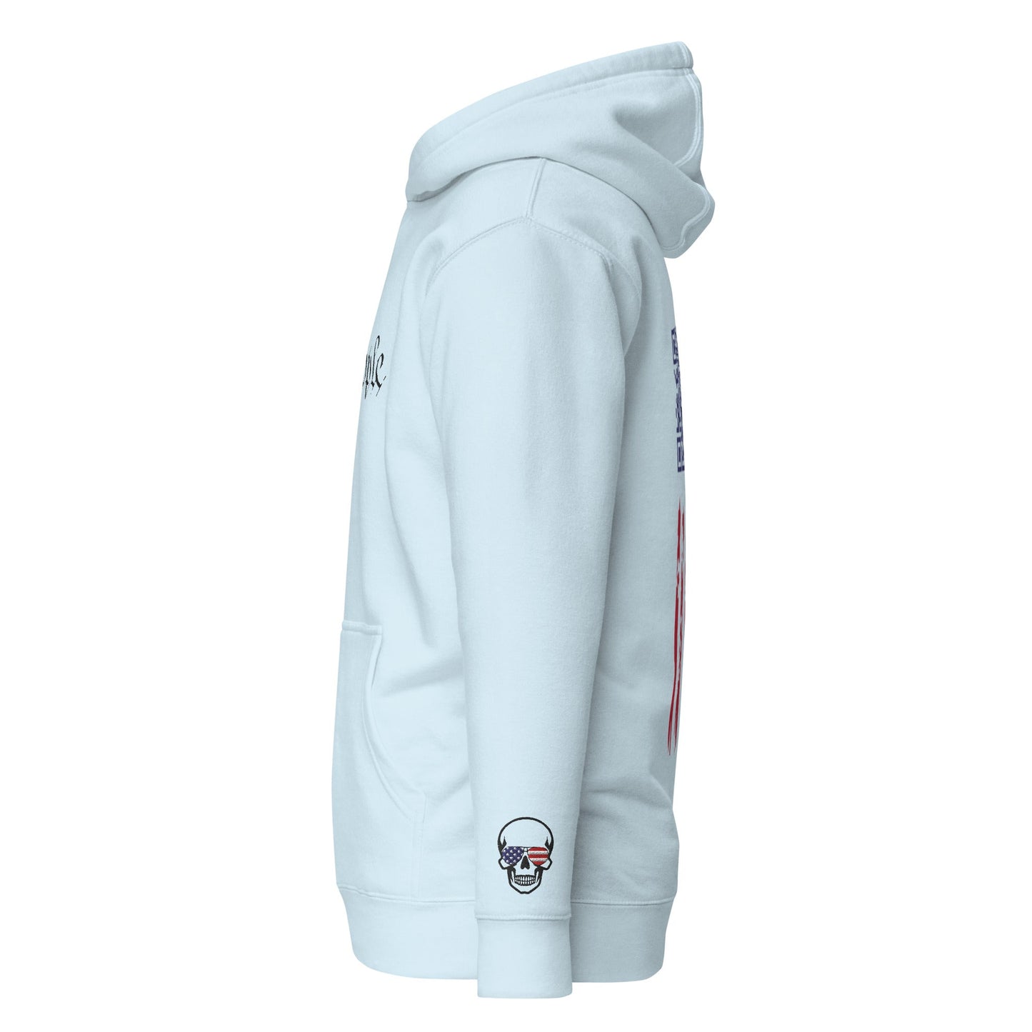 We the People Embroidered + easter-egg QR Code - Trump Dance - Unisex comfy Hoodie