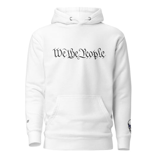 We the People Embroidered + easter-egg QR Code - Trump Dance - Unisex comfy Hoodie