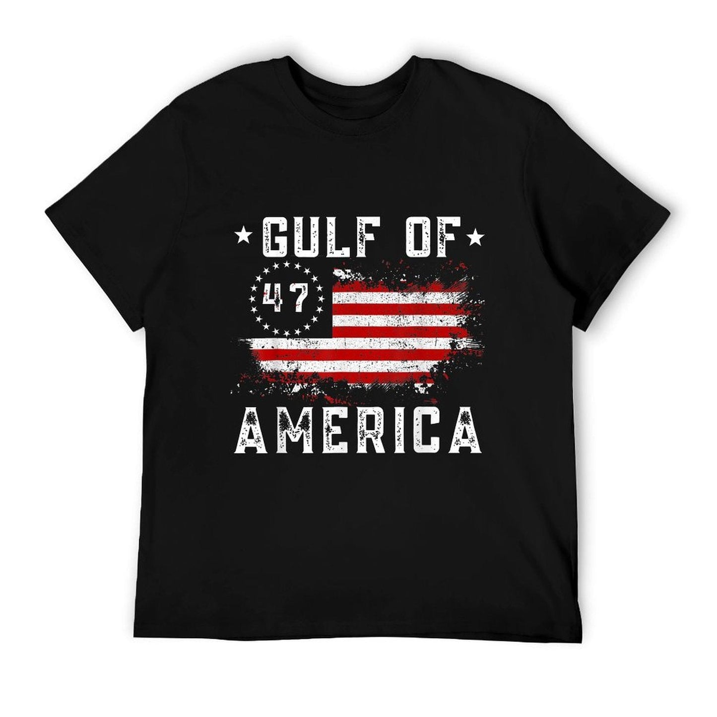 Gulf Of USA America Funny USA Flag for Men Women Vintage-inspired T-Shirt