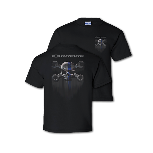 Youth Black Mr. Crosswrench Race Stripe T-Shirt
