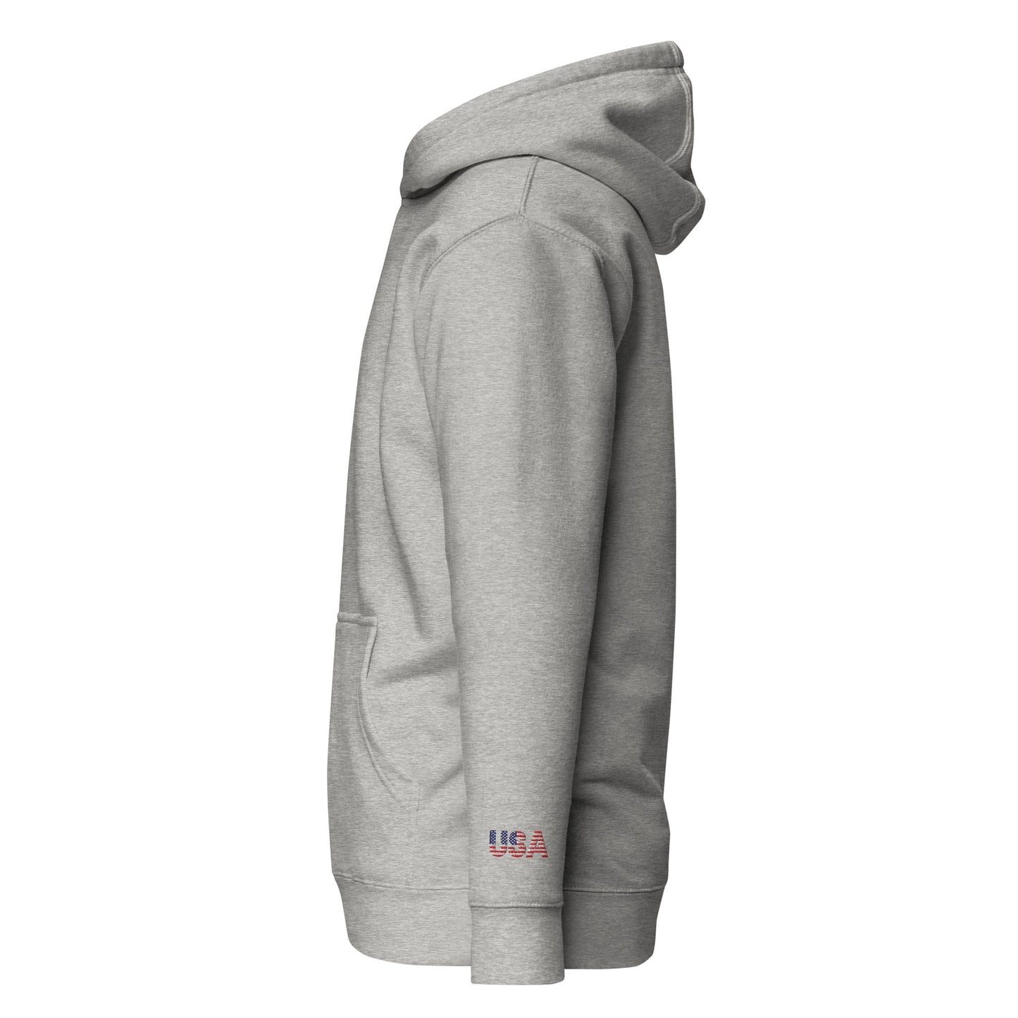 The most comfortable embroidered Hoodie you have ever seen - runs small so size up - 'Merica Merch